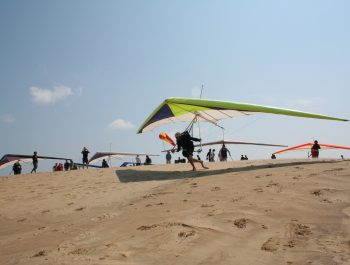 Winter Dune Hang Gliding